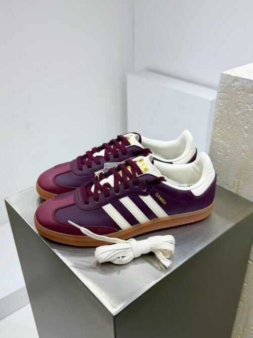 adidas Originals - Samba OG - Baskets - Bordeaux et blanc cassé