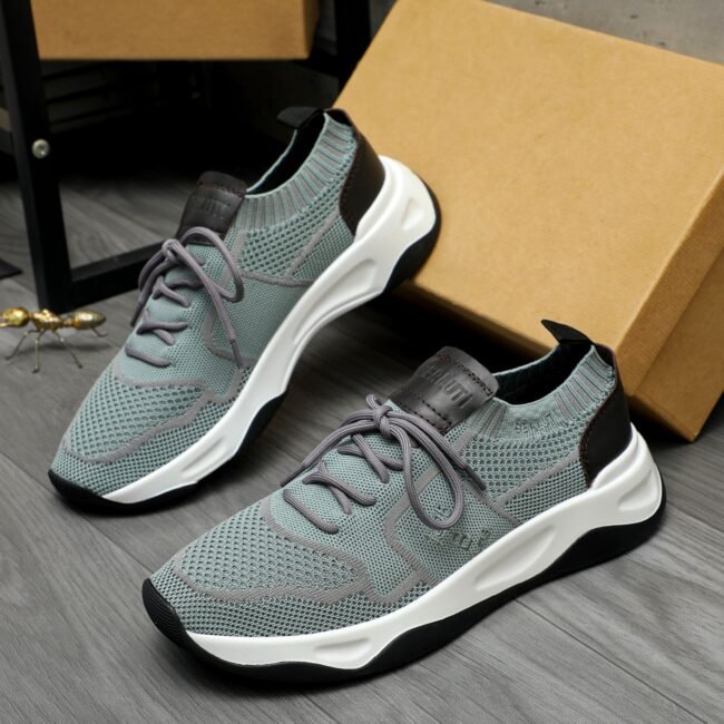 Sneaker Shadow En Maille Et Cuir De Veau – Image 4