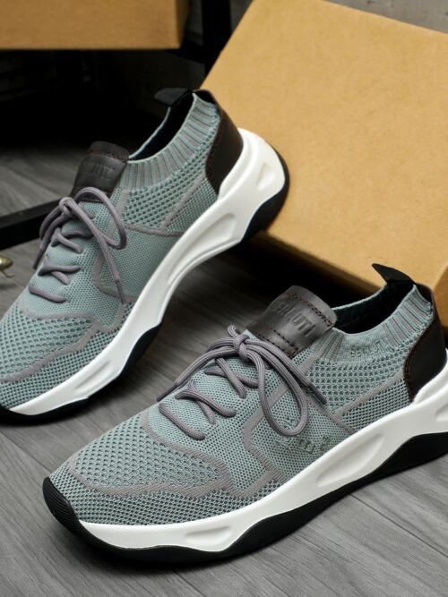 Sneaker Shadow En Maille Et Cuir De Veau