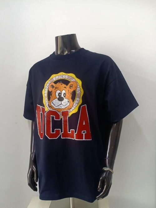 T-shirt unisexe imprimé graphique style urbain – Coupe droite