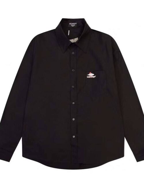 Chemise Balenciaga Minimal Oversized – Coton Noir