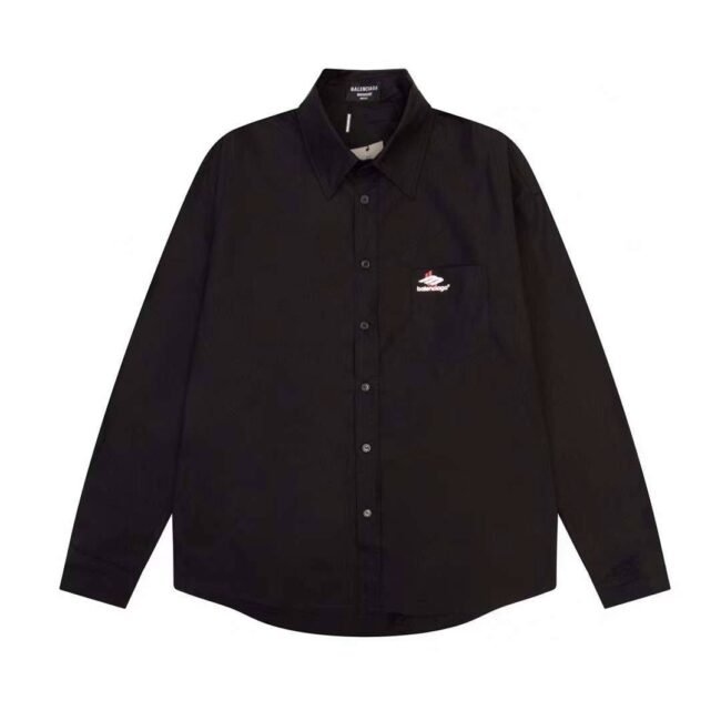 Chemise Balenciaga Minimal Oversized – Coton Noir