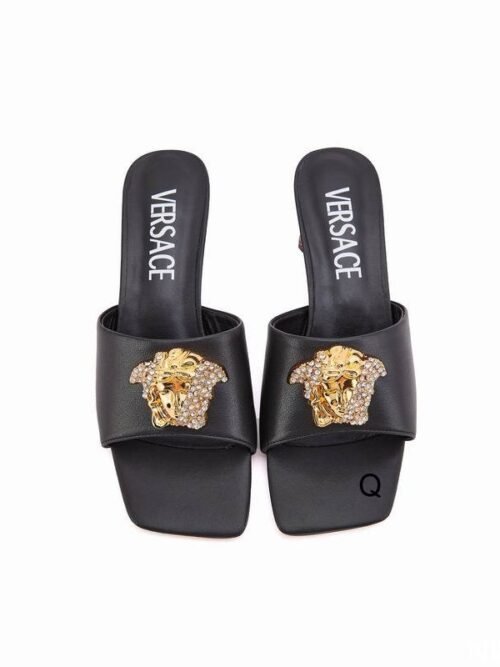 Sandales Versace Medusa Bijou - Marron