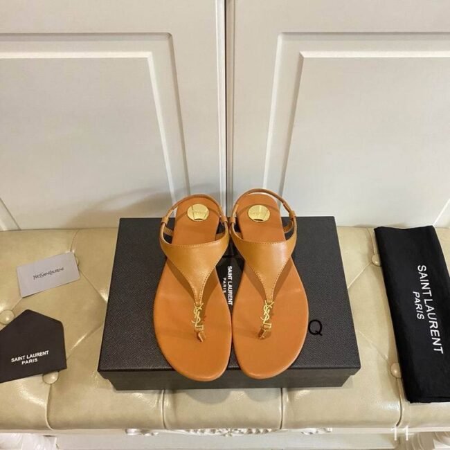 Sandales Saint Laurent Cassandra T-Strap Vernies – Image 6