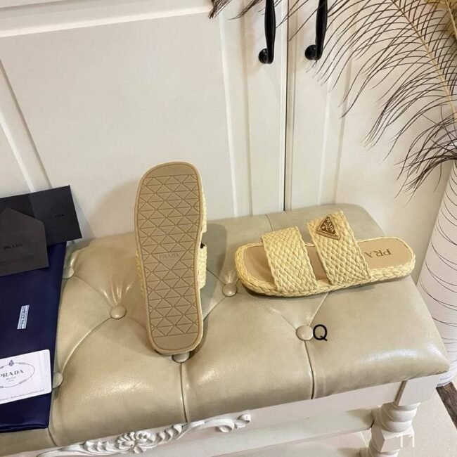 Sandales Prada tressées en cuir – Image 4