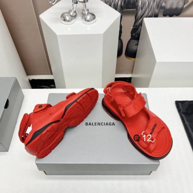 Sandales Track Balenciaga – Rouge Flamme – Image 2