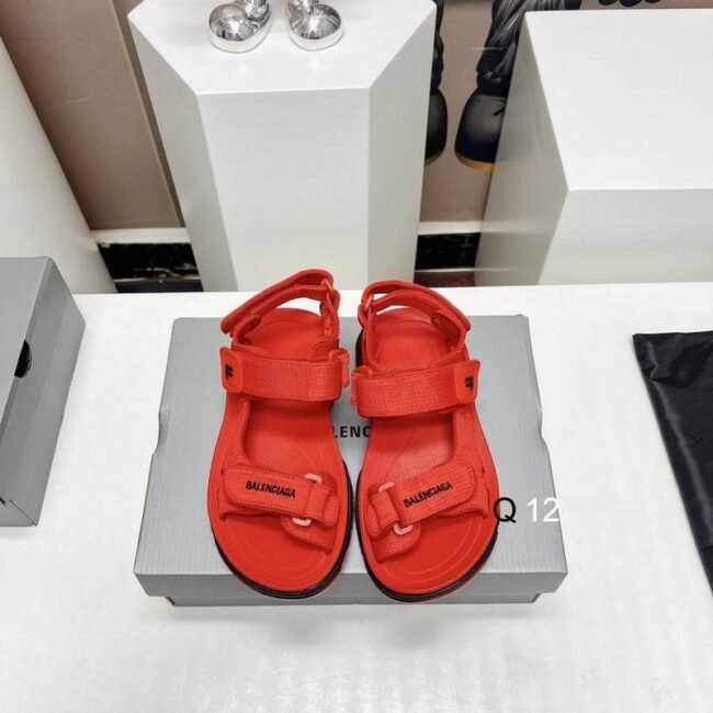 Sandales Track Balenciaga – Rouge Flamme