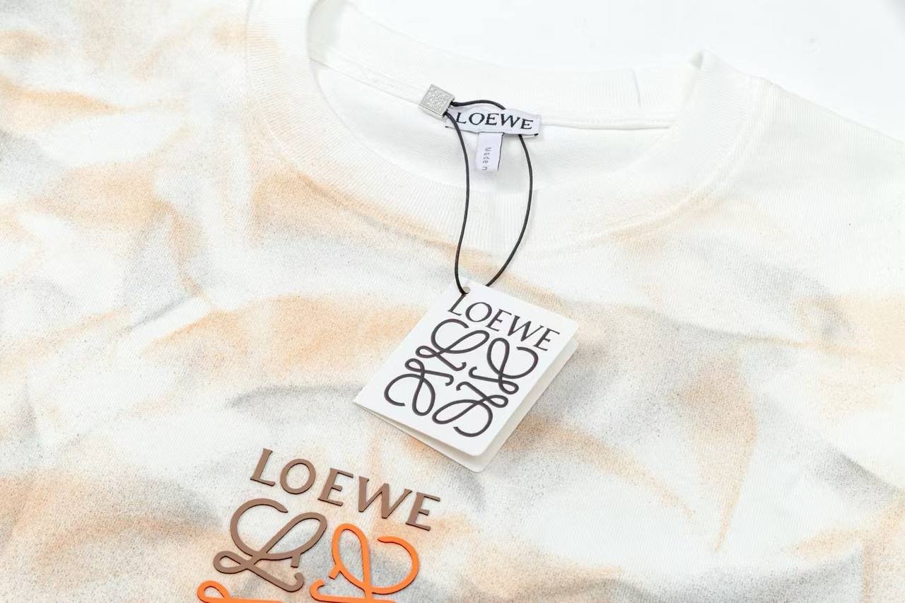 T-Shirt Loewe – Imprimé Froissé Artistique