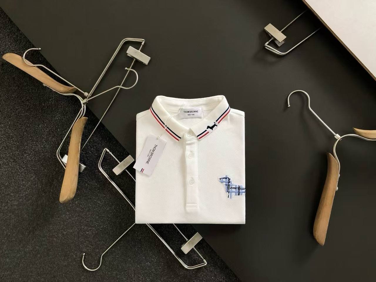 Polo Thom Browne Blanc