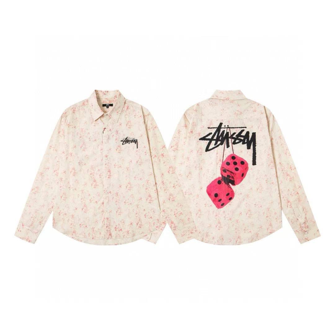 T-shirt Stüssy Fuzzy Dice Blanc