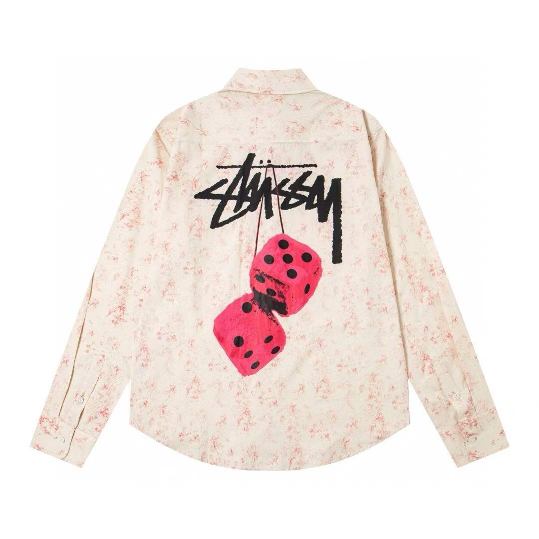 T-shirt Stüssy Fuzzy Dice Blanc