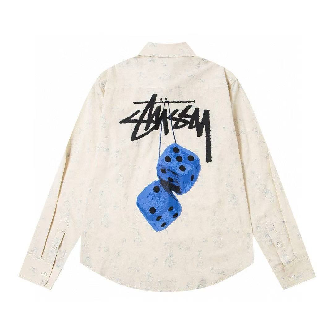 T-shirt Stüssy Fuzzy Dice Blanc