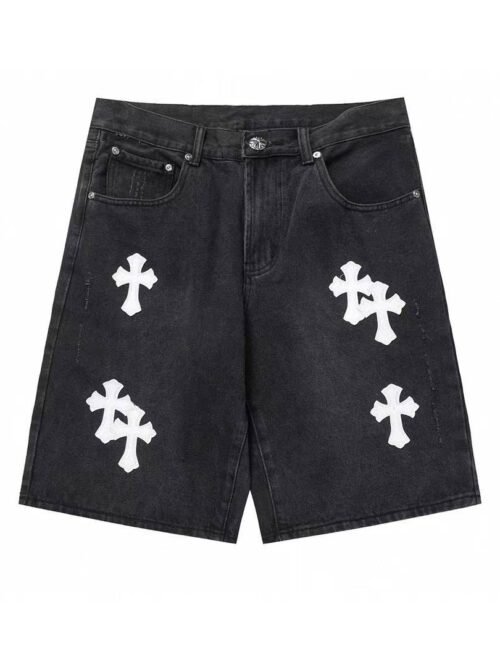 Short en Jean Chrome Hearts – à Croix 