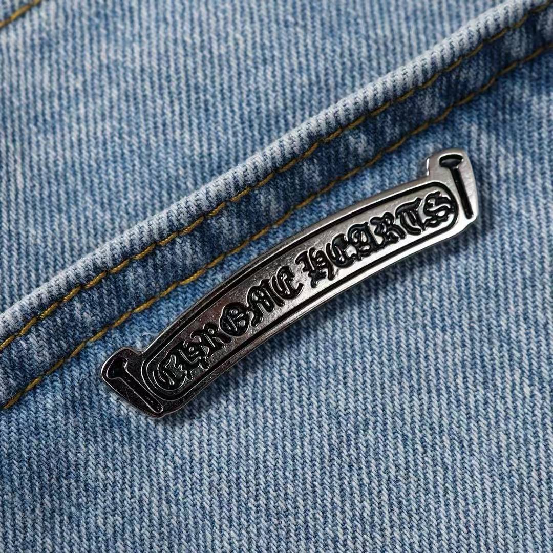 Short en Jean Chrome Hearts – à Croix 