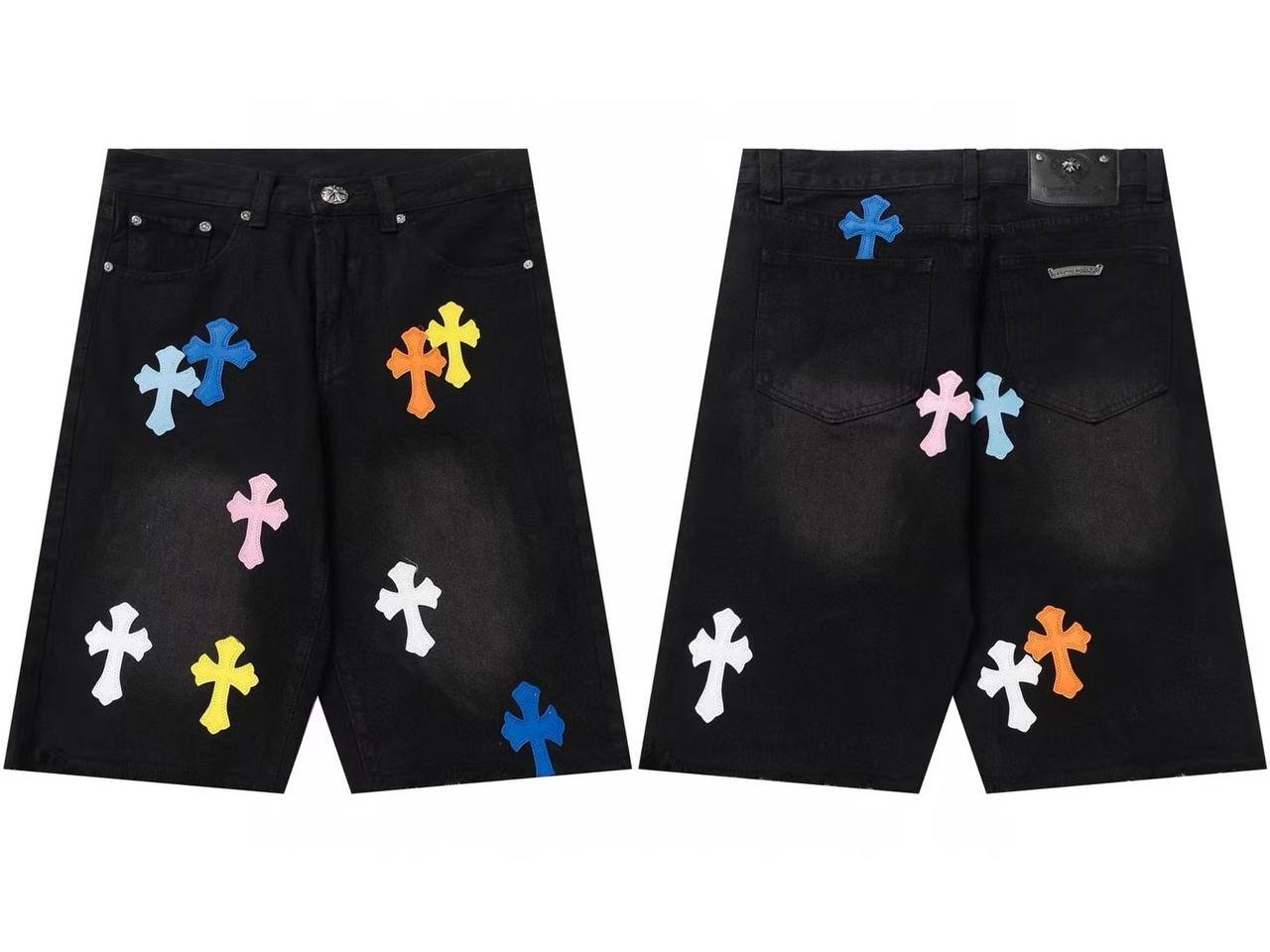 Short en Jean Chrome Hearts