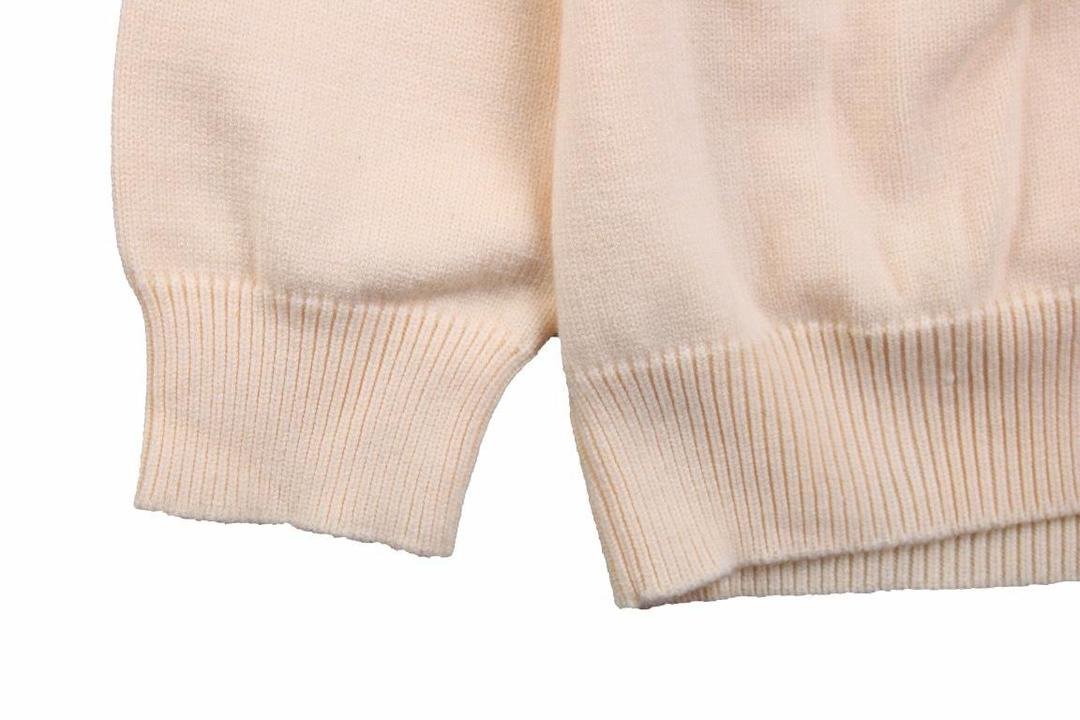 Cardigan Gucci Écru à Liserés Contrastants