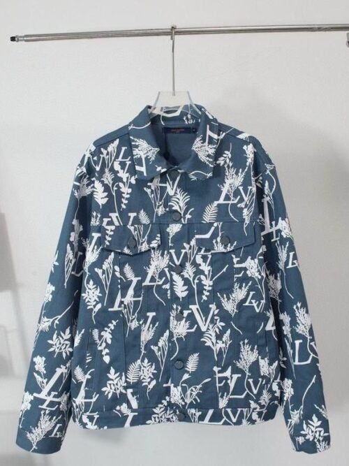 Veste Louis Vuitton Bleu à Imprimé Botanique