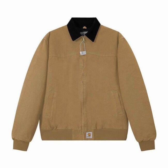 Veste Carhartt Workwear Beige Col Noir