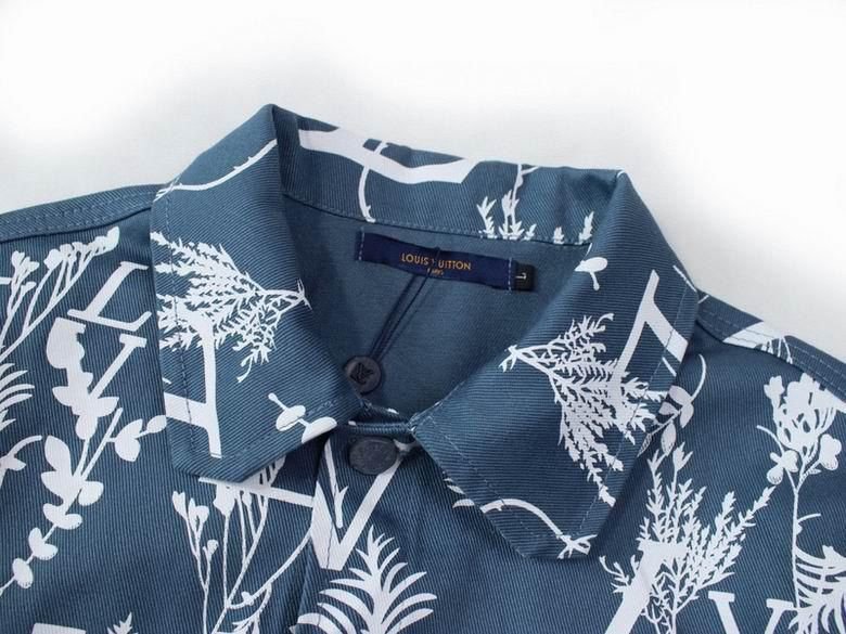 Veste Louis Vuitton Bleu à Imprimé Botanique