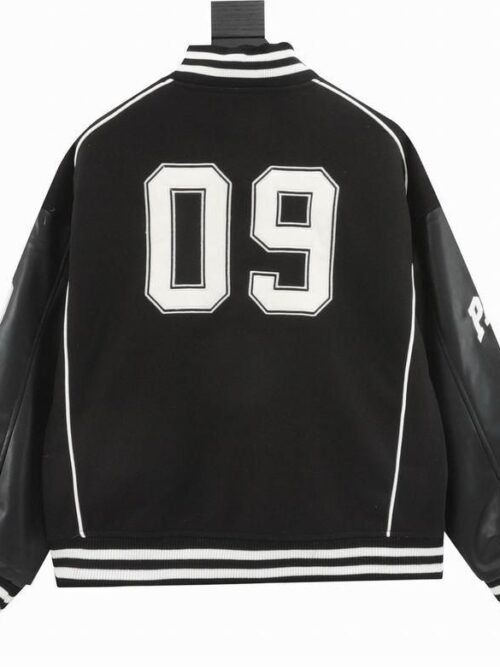 Bombers Varsity Balenciaga Noir & Rouge