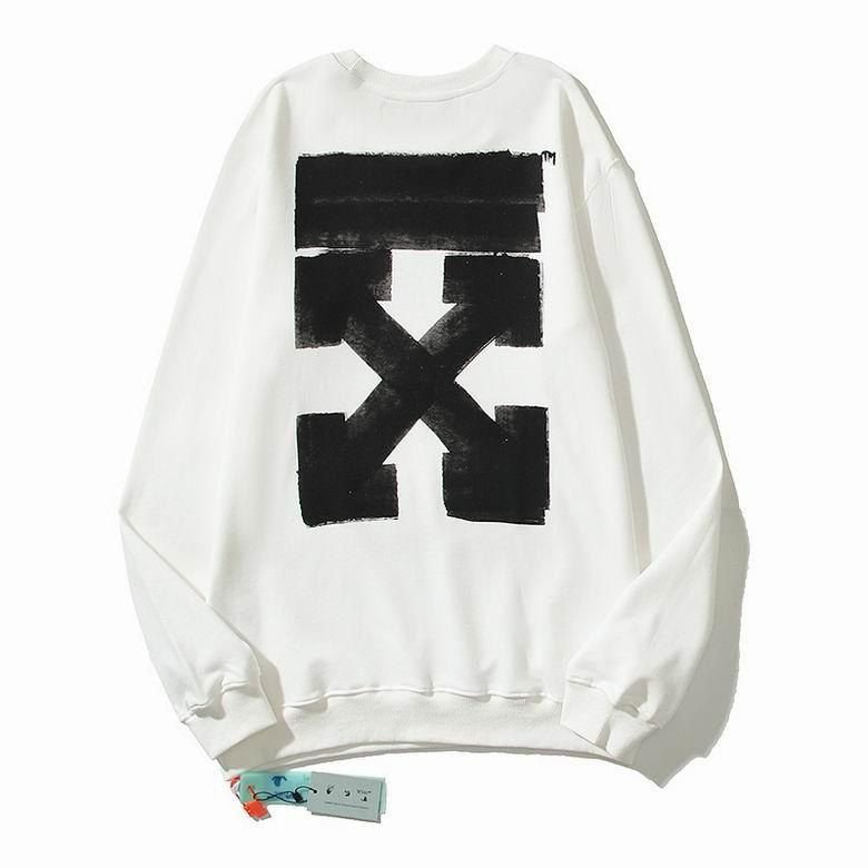 Sweat Off-White Blanc Motif Graphique – Unisexe