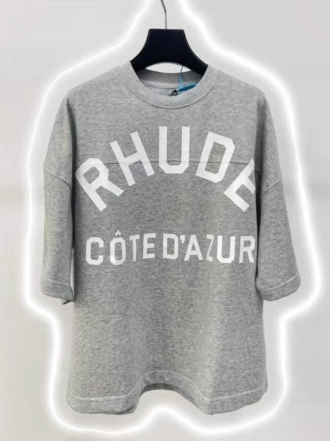 T-shirt Oversize Gris “Côte d’Azur” – Rhude