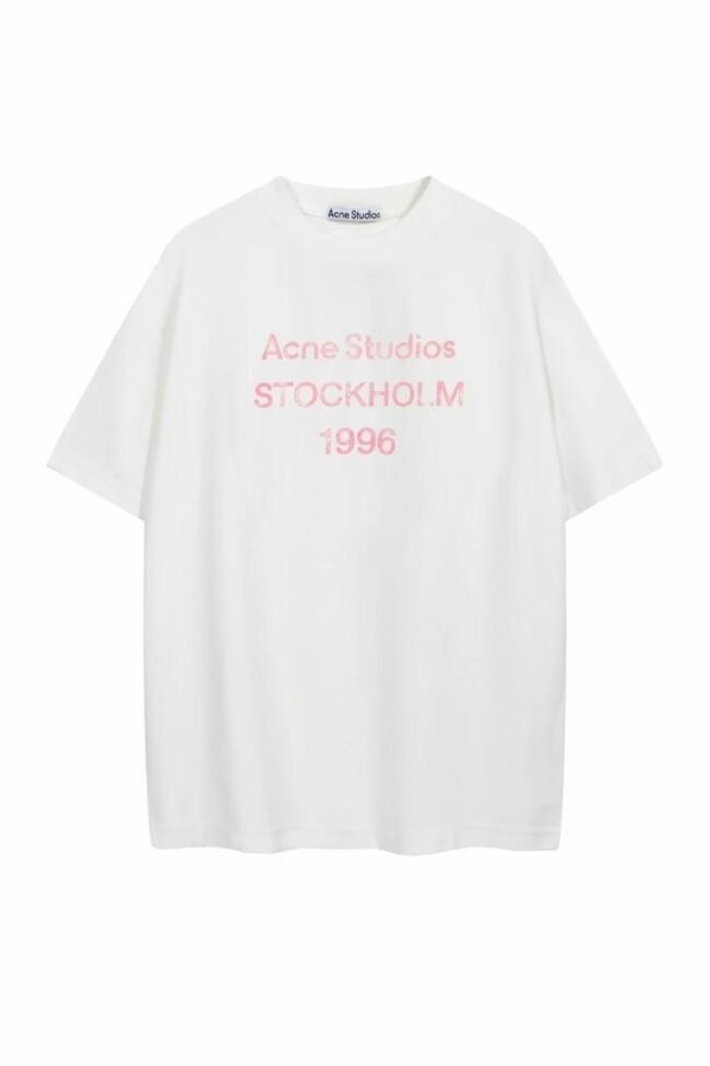 T-shirt Blanc “Stockholm 1996” – Acne Studios
