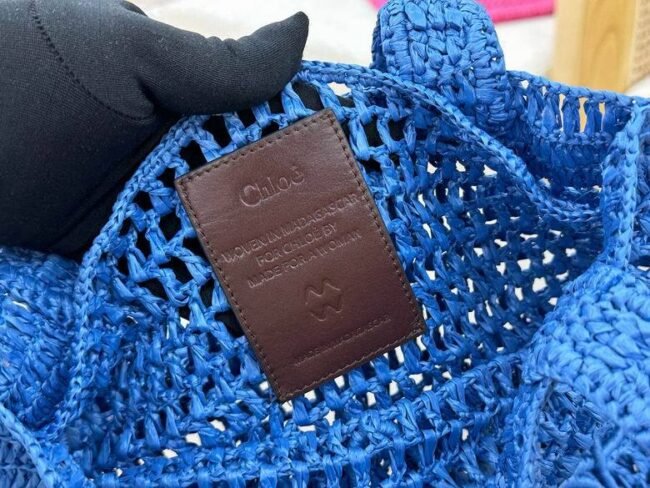 Chloé Woody Small Tote Raphia
