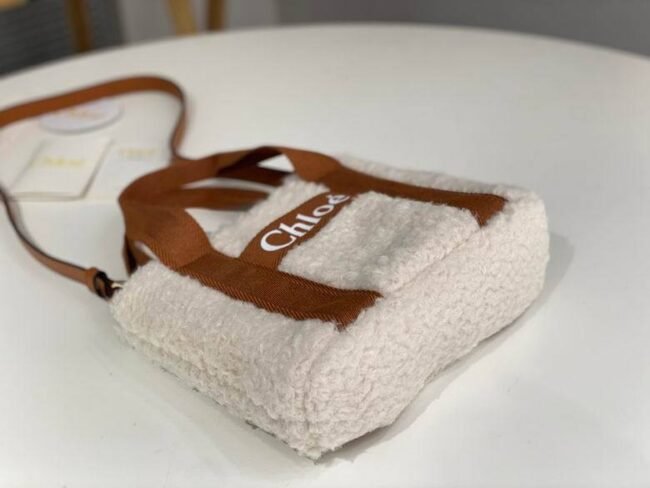Chloé Woody Tote Mini Shearling 