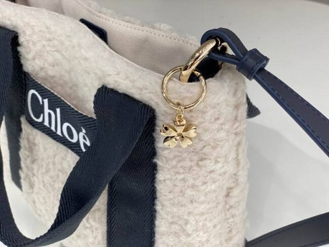Chloé Woody Tote Mini Shearling 